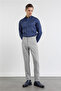 Gray 5-Pocket Straight Leg Flexible Slim Fit Casual Trousers 1003255157