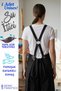 Slit Water-Repellent Pocketed Artist Apron Barista Cafe Florist Painter Teacher Chef Apron - 2