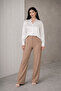 Women's Long Sleeve Satin Shirt - 2