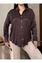 Women's Long Sleeve Satin Shirt - 3