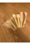 Gürgen Handmade Spoon Set, Wooden Spoon, Spatula, Fork, Tongs, Dough Cutting Kitchen Set 7 Pieces - 2