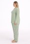 34503-26 Large Size Women's Pajamas Set Long Sleeve Printed Pants Comfortable Home Wear - 4