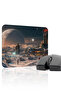 لوحة ماوس ألعاب مطاطية مخيطة ومضادة للانزلاق من Star Galaxy V5 - 22X18 لوحة ماوس للألعاب