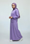 Women's Dress Wide Strap Jacket with Front Zipper and Elasticated Sleeves and Waist, Two-Piece Dress Set - 4