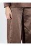 Texx Store Quality Soulife Brown Straight Loose & Wide Leg Women's Trousers - 3