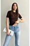 Lace Detail Short Sleeve Viscose Knitwear - 3