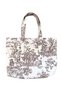 Kiba - Brown French Patterned Snap Fastener Daily Casual Women's Bag - 4