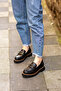 Ern-03765 Genuine Leather Saddler Buckle Eva Sole Loafer Shoes - 5