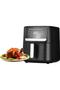 7L Air Fryer 1600W Digital Touch Oil-Free Cooker with Timer & Temperature Control Black