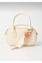Cream Hand & Shoulder Bag with Scarf Accessory (Scarf Color May Vary) - 3