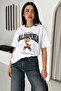 Women's California Printed Oversize T-Shirt – with Teddy Bear Figure - 5
