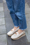 Ern03935 Genuine Leather Laser Printed Medium Buckle Casual Soft Shoes - 5