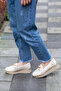 Ern03935 Genuine Leather Laser Printed Medium Buckle Casual Soft Shoes - 3