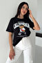 Women's California Printed Oversize T-Shirt – with Teddy Bear Figure - 4