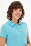 Women's Turquoise Knitted Dress - 2