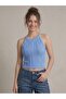 Women's Knitwear Knitted Halter Neck Crop Blouse