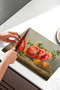 Orange and Flower Themed Tempered Glass Cutting Board 30X40 cm Size Uv Printing - Bckt061 - 5