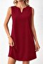 Women's Strappy V-Neck Mini Imported Crepe Dress