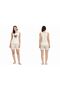 Boyraz Lemon Yellow Butterfly Printed Sleeveless Shorts Pajama Set Mi̇lan Fabric - 20419 - 5