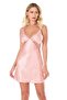 Women's, salmon, satin nightgown