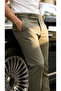 Men's Oldmoney Fabric Trousers with Buckle Detail - 2