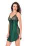 Women'S, Petrol, Satin Nightgown
