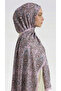 Lara Motif Patterned Cotton Shawl - Blue / Powder - 4