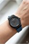 Women's Wristwatch |   35mm Steel Case, Blue Leather Strap, Black Dial