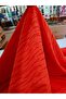 150 En Red Viscose Jacquard Patterned Fabric Suitable for Dress, Tunic, Pants, Shirt Making - 6