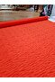 150 En Red Viscose Jacquard Patterned Fabric Suitable for Dress, Tunic, Pants, Shirt Making - 2