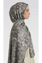 Lara Motif Patterned Cotton Shawl - Green - 2