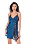 Women'S, Petrol, Satin Nightgown - 2