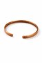 Handmade Unisex Copper Bracelet with Ayetel Kürsi Written Inside, Simple Daily Design - 5