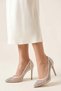 Nevesta Women's Evening Dress Heeled Wedding Dress Shoes White with Stones - 4