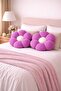 Soft Plush 2-Piece Daisy Decorative Pillow, Antiallergic, Imported Fabric, Spring Elegance Throw Pillow Cushion - 2