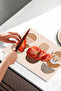 Minimal Geometric Plant Pattern Tempered Glass Cutting Board 30X40 cm Size Uv Printing - Bckt079 - 5