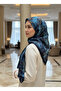 Müslüm, Floral Flower Patterned Wrinkled Shawl – Elegant, Non-Slip, Sweat-Resistant and Comfortable to Use 75 X 200 cm
