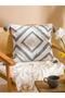 Tasseled Cushion Cover 45X45 cm (S6)