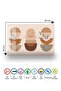Minimal Geometric Plant Pattern Tempered Glass Cutting Board 30X40 cm Size Uv Printing - Bckt079 - 7