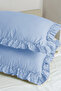 2-Piece Pillowcase 100% Cotton Ruffled 50X70Cm |   Suitable for Bedding Sets and Duvet Covers