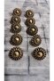 Ǝe Polyester Mineli Gold Button 24 Size 14 Mm, 10 Pieces - 2