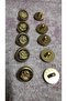 Ǝe Polyester Mineli Gold Button 24 Size 14 Mm, 10 Pieces - 3