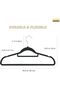 Velvet Hanger Non Slip Super Thin Velvet Hangers with 360 Degree Rotatable Hook, 50 Pack, Black - 3