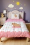 Pink Dreams Capybara Patterned Single Duvet and Pillowcase - 2