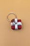 Knitted Patterned Gift Box Keychain (Plastic) - 3