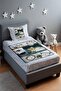 Little Explorers Safari Patterned Bedspread and Pillowcase - 2