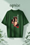 Mikasa Ackerman Attack on Titan Shingeki No Kyojin Printed Cotton Oversize T-Shirt