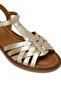 26S-378 6Fx Gold Women's Flat Sandals - 7