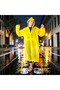 1Pcs High Quality Yellow Raincoat Girls Boys Rainwear with Hat Rainwear with Hood Unisex Rain Coat