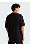 Nf0A8G9Ujk31-M Liquid Logo Oversiz Black Round Regular Fit Plain Men's T-Shirt - 3